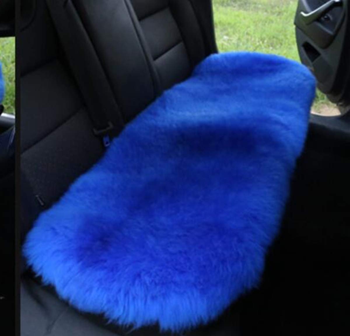 Best sheepskin seat covers royal blue