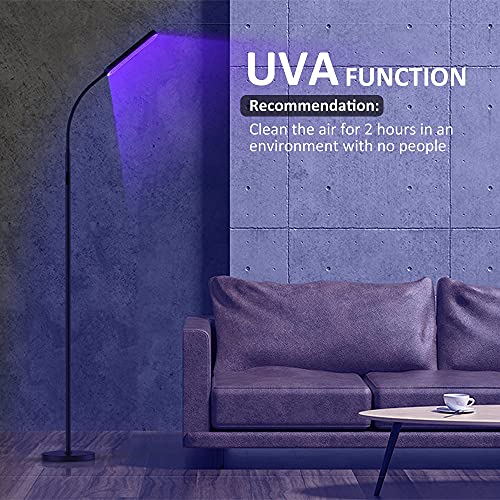 Led Floor Lamp with 4 Color Temperatures and Stepless Dimmer