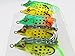 wLure 5 Hollow Body Topwater Frogs Fishing Lures Baits with Free Tackle Box 2 1/5 Inch 3/8 Oz FG43KBUS