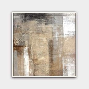 Framed Canvas Wall Art Modern Texture Painting Canvas Prints Home Artwork Decoration for Living Room,Bedroom - 16x16 inches