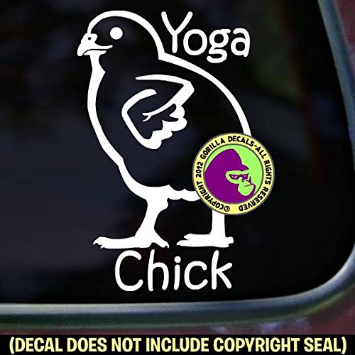 YOGA CHICK Vinyl Decal Sticker E