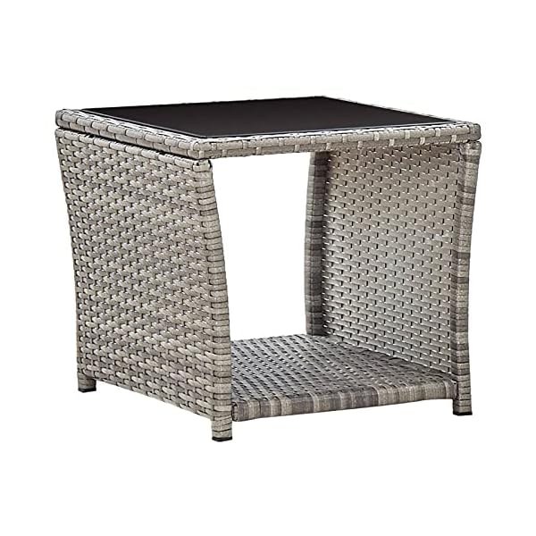 Festnight 3-TLG. Garten-Lounge-Set mit Kissen Outdoor-Lounge-Set Loungesofa Balkonmöbel Sitzgruppe Gartengarnitur Poly…
