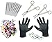 16G and 14G Body Piercing Kit 45 Pieces, 30 Mixed Body Jewelry Tongue Tragus Ear Eyebrow Nipple Lip Nose