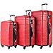 Merax Afuture 3 Piece Hardshell Spinner Luggage Set