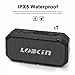 Waterproof Bluetooth Speaker IPX5, LOBKIN Portable Wireless Stereo Speaker with Built-in Mic, Support TF Card Slot/U Disk, Dual-Driver Outdoor Speaker for Pool, Beach, Travel, Party