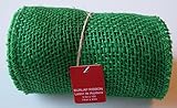 Green Burlap Ribbon Roll - 5.5