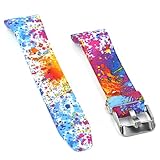 Woodln Silicone Wristband Bracelet Replacement Strap Band for Samsung Gear Fit 2 Fit2 SM-R360 Smartwatch (Painting)