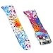 Woodln Silicone Wristband Bracelet Replacement Strap Band for Samsung Gear Fit 2 Fit2 SM-R360 Smartwatch (Painting)