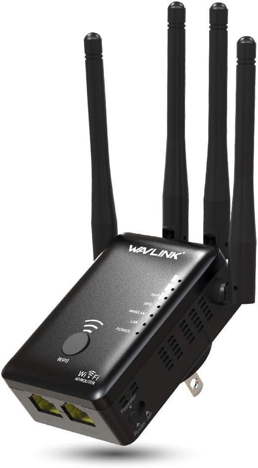 1200Mbps Dual Band WiFi Repeater,WAVLINK Wireless Repeater WiFi Range Extender,Wireless WiFi Signal Booster, Repeater/Router/Wireless Access Point Mode,Compatible with Any Router: Computers & Accessories