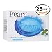 Pears Oil-Clear Soap Each Bar 4.4 Oz (Pack of 26 Bars (100gm Each Bar)Pack of 26 Bars (, Transparent Spearmint & Menthol Extract) primary