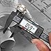 Digital Vernier Caliper, Electronic Ruler Measuring Tool 0-6 Inch/150 mm, Inch/Metric Conversion with Large LCD Screen, Black, by FstDgte
