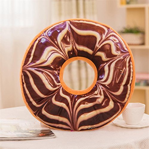 Nation Pillow Clearance â™¥ Soft Plush Pillow Stuffed Seat Pad Sweet Donut Foods Cushion Cover (O)