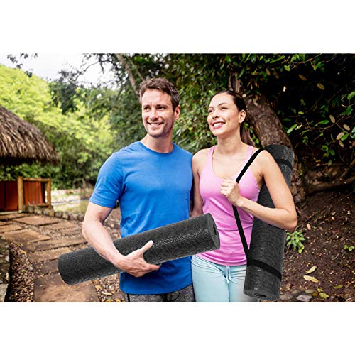TOPLUS Yoga Mat, Premium 1/4 inch Imprint Non Slip Extra Thick Fitness & Exercise Mat with Carrying Strap, Workout Mat for All Types of Yoga, Pilates and Floor Exercises