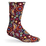 Acorn Unisex VersaFit Socks 2-Pack - Chocolate Dots/Red