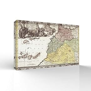 Canvas Wall Art World Maps Pictures Home Wall Decorations for Bedroom Living Room Paintings Canvas Prints Framed - 12x18 inches