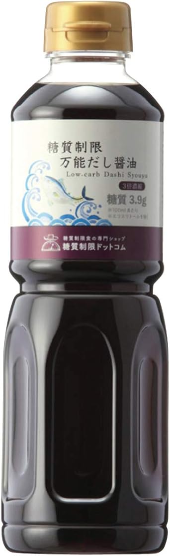 Amazon 糖質制限ドットコム 糖質制限 万能だし醤油 糖質約84 カット 500ml 常温 糖質制限ドットコム しょうゆ 通販