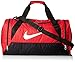 New Nike Brasilia 6 Medium Duffel Bag Gym Red/Black/White