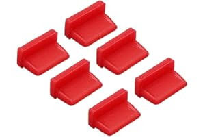WXZRLIU 20 Pcs USB A Type Female Port Cover Caps - Silicone USB Port Plugs Dust Cover, Protect USB Ports from Dust and Oxidation, Compatible with USB Type A Female Interface, Easy to Install（Red）