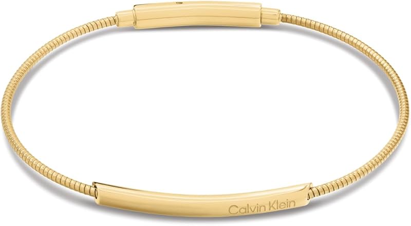 Pulsera para mujer Calvin Klein de acero inoxidable pulido chapado en oro