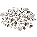 100g Mixed Charms Pendants Assorted DIY Antique Bronze Charms Pendant for Crafting Bracelet Necklace Jewelry Findings Jewelry Making Accessory (Red Copper)