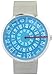 YouYouPifa Unisex Special Design Dial Stainless Steel Quartz Business Wrist Watch (Blue)