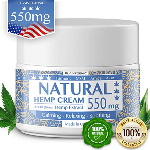 Organic Hemp Pain Relief Extract 550 Mg, Made in USA, Non-GMO, Natural Hemp Oil for Joint, Muscle, Back, Neck, Knee & Arthritis Pain