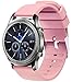 Lwsengme Silicone Watch Replacement Band with Quick Release-Choose Color & Width (20mm,22mm) & Length-Soft Rubber Watch Strap (Pink, 20mm)
