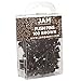 JAM PAPER Colorful Push Pins - Chocolate Brown Pushpins - 100/Pack