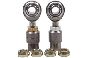 QS Components 3/8 X 3/8-24 Economy Panhard Bar Kit with 3/8 Steel Cone & Bung .058, Rod End, Heim Joint