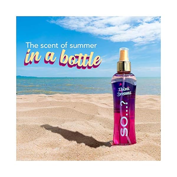 So-Summer-Escapes-Womens-Ibiza-Dreams-Body-Mist-Fragrance-Spray-200ml So…? Summer Escapes Womens Ibiza Dreams Body Mist Fragrance Spray 200ml