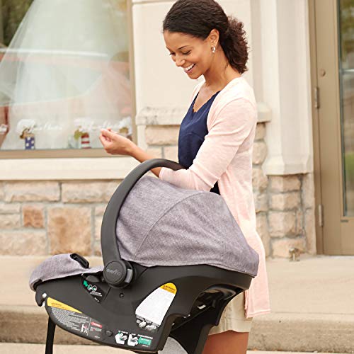 Evenflo Sibby Travel System with LiteMax 35 Infant Car Seat, Mineral