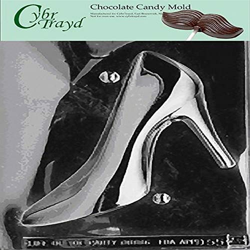 Cybrtrayd Life of the Party D055B 3D High Heel Shoe (Side 2 ONLY) Chocolate Candy Mold in Sealed Protective Poly Bag Imprinted with Copyrighted Cybrtrayd Molding Instructions