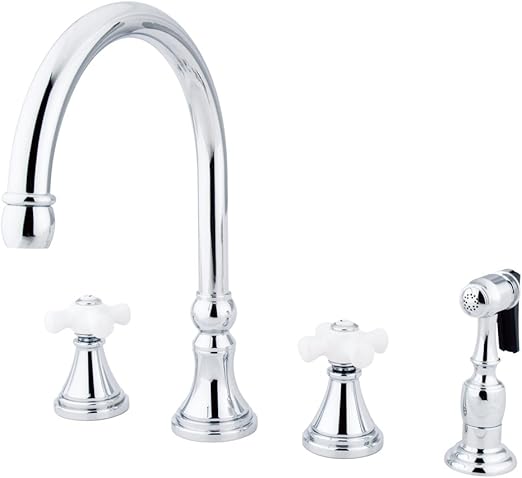 Kingston Brass Ks2791pxbs Governor Deck Mount Kitchen Faucet With