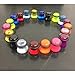 BodyJ4You 20PC Plugs Single Flare Acrylic Ear Gauges 00G 10mm Expander Stretching O-ring Piercing