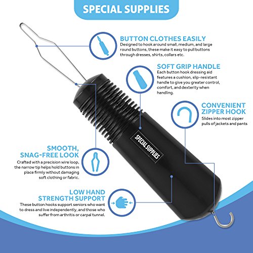 Special Supplies Button Hook (Universal) Wire Loop Pull Through Shirt