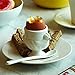 RSVP International Kitchen Accessories Collection Soft Boiled Egg, White Porcelain, Cup & Spoon Set, 8 Piece