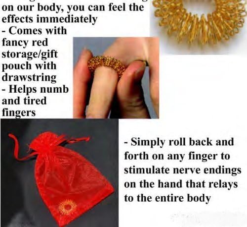 Accu-Ring Accupressure Massage Ring in Beautiful Gift Pouch by Ndc Inc