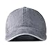 Edoneery Men Women Cotton Adjustable Washed Twill Low Profile Plain Baseball Cap Hat （Grey）