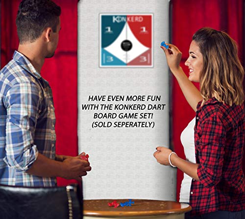 Eden Farmhouse Essentials Suction Cup Darts Chinese Throwing Star (Red and Blue) Extra Darts for Konkerd Game