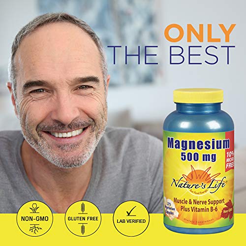 Natures Life Magnesium 500mg High Potency Magnesium Supplement Plus
