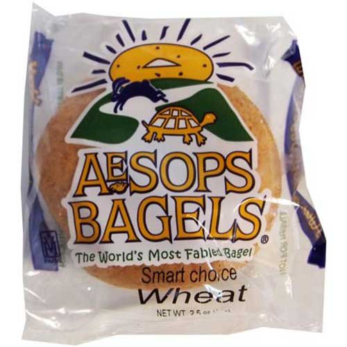 Smart Choice Whole Grain Sliced Individually Wrapped Honey Wheat Bagels, 2.5 Ounce -- 75 per case.