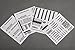 SummitLink Sticker Set ID Marking Decal for DJI Phantom 3 Standard Multifunction White