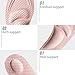 ELEFT 4D Barefoot Comfort Insoles for Women - Full Length Cushioned Insoles, Shoe Insoles for Massaging, Breathable and Foot Pain Relieve Woman's Insoles (Pink Dot)