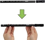 Rayzm Tin Whistle D Key 6-Hole Aluminum Penny Whistle Black view 4