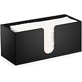 1PCS Black Acrylic Countertop Paper Towel Dispenser, Paper Towel Holder Napkin Holder, Suitable for Z-fold C-fold or MultiFold Trifold Paper Towels for Bathroom Toilet Kitchen