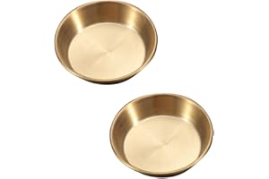 HAKIDZEL 2Pcs Round Seasoning Dish Kitchen Dipping Dish for Soy Sauce Vinegar for Hot Cold Sauces for Home Restaurants Cateri