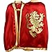 Liontouch - Noble Knight Cape for Boys, Red | Age 3-8 Years - One Size Fits All | Medieval Pretend Play Toy Cloak for Kids | Dress Up, Fancy Dresses, Cosplay & Royal Knight Costume Accessory