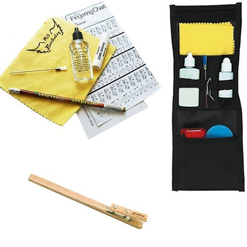 Band Camp Buddy for Bassoon - with BONUS Music Stand Clip- Essential Travel Cleaning Care & Maintenance Pack for Bassoon Players