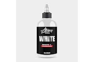 Allegory Tattoo Ink – White, Premium White Tattoo Ink, Perfect for Mixing, Shading and Highlighting, Smooth, Consistent Pigme