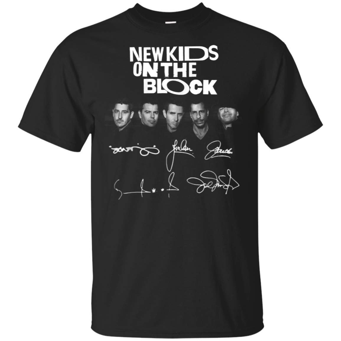 Cool Signature New On The Blocks T Shirt For Great Idea For Fans Who